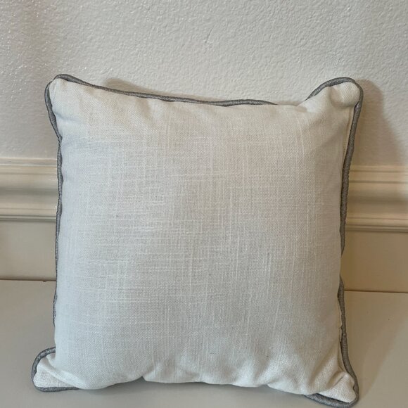 Embroidered Snowflake Accent Pillow - Picture 3 of 7